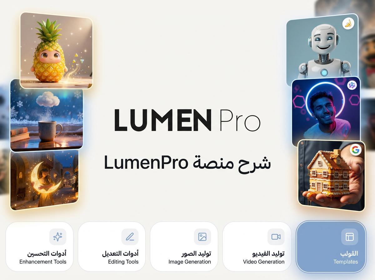 شرح منصة LumenPro لأدوات الذكاء الاصطناعي