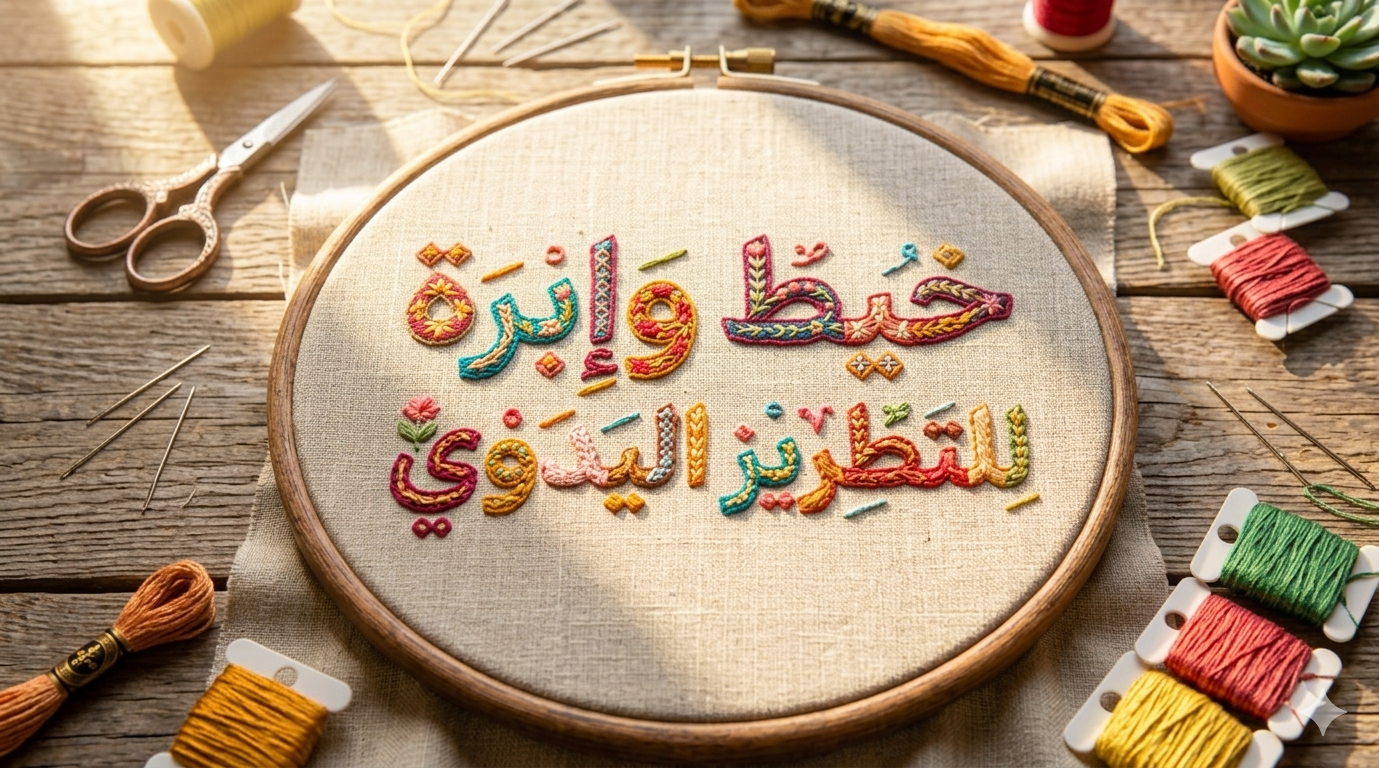 خيط و إبرة - للتطريز اليدوي
