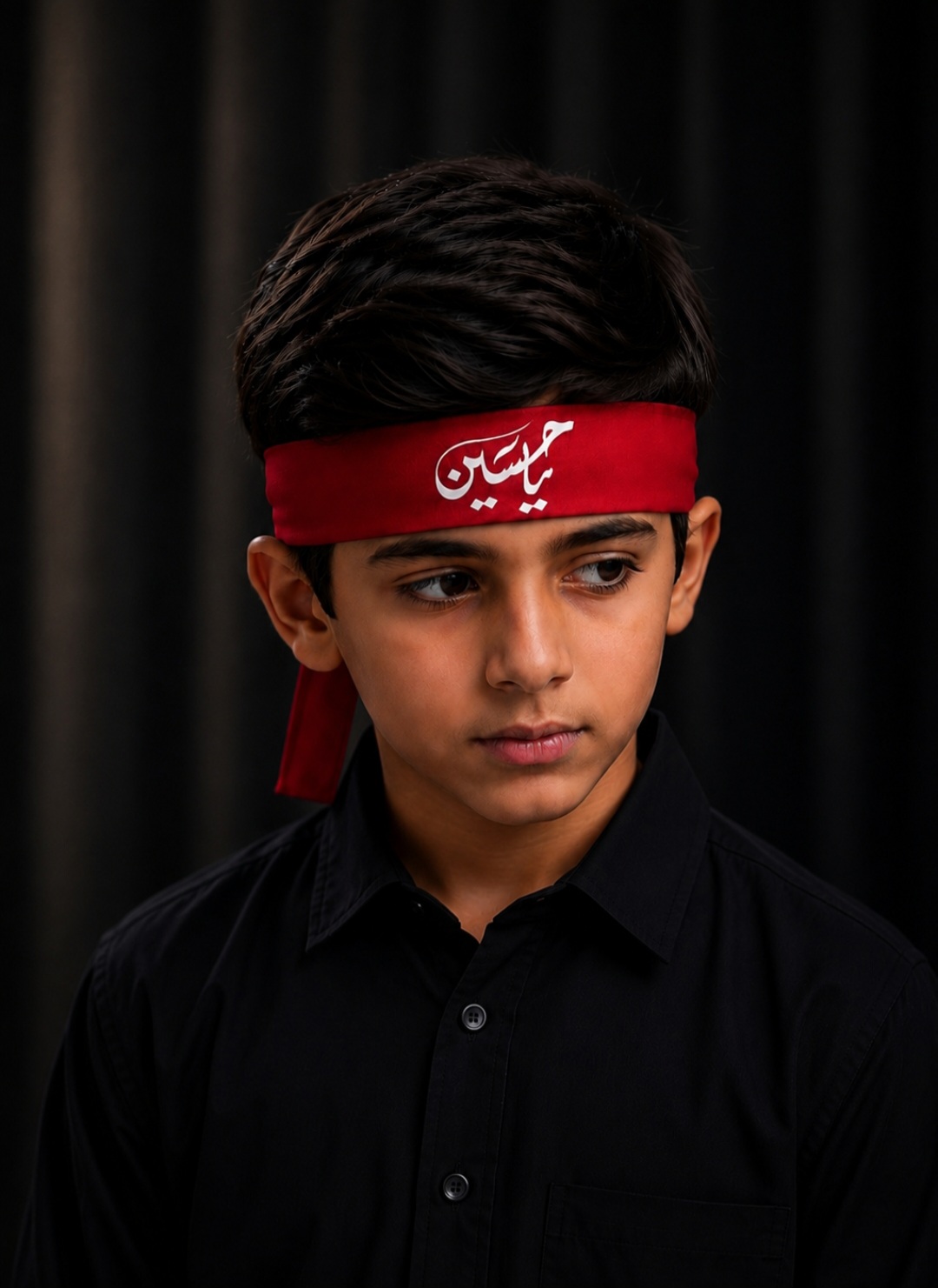 يا حسين / أحمر / ربطة رأس
