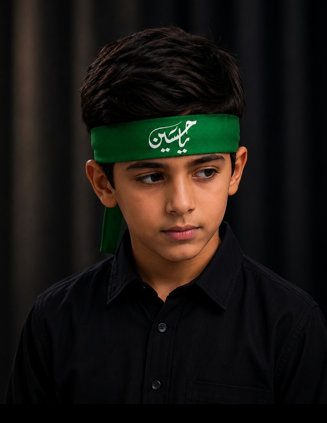 يا حسين / أخضر / ربطة رأس